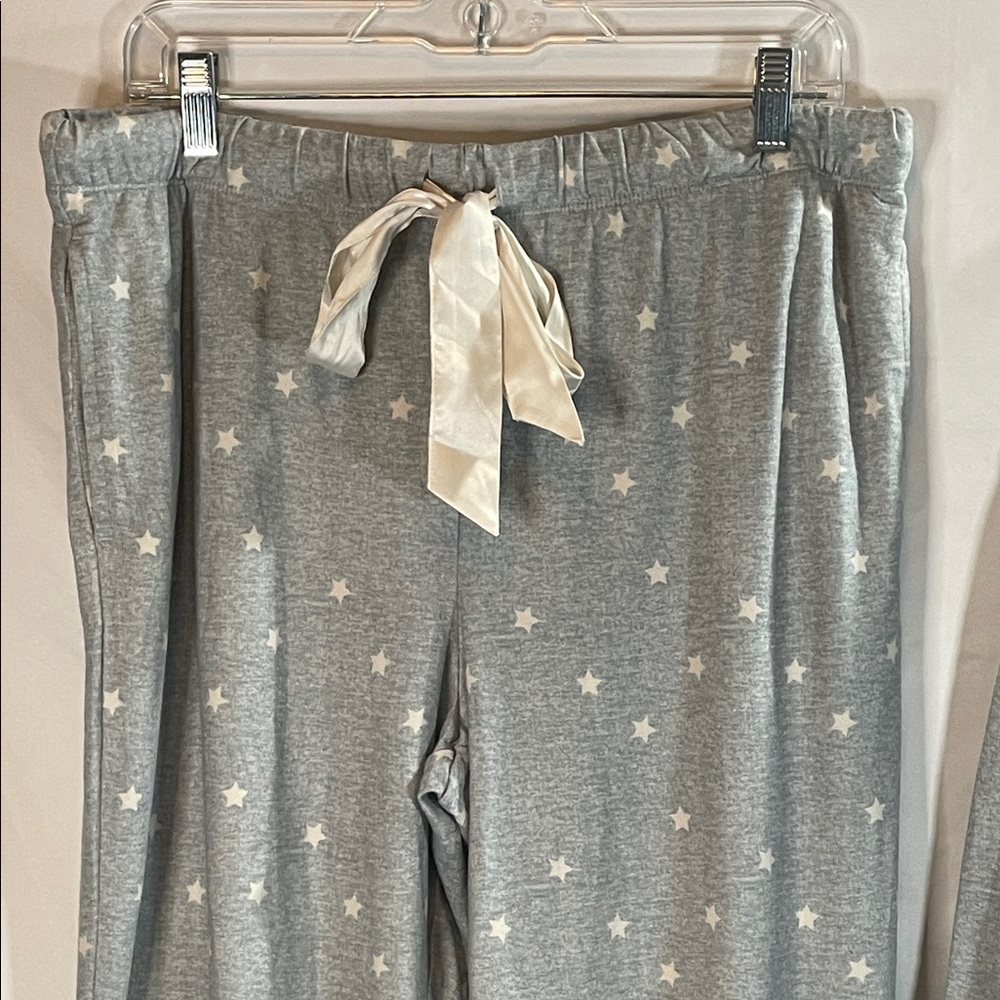 Dearfoams Sky Gray Starry Pajama Set - Picture 7 of 13